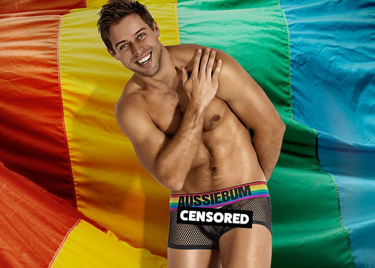 Průhledné Boxerky AussieBum PRIDE MESH Black12